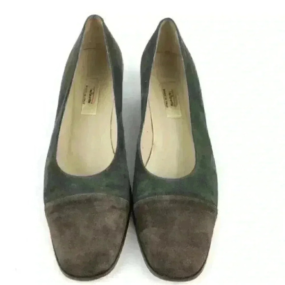 Talbots Heels Size 8 N Italian Suede Cap Toe - Picture 2 of 8